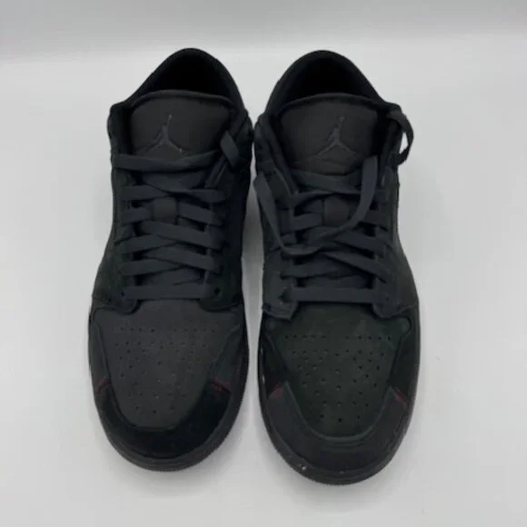 Nike Air Jordan 1 Low SE Crafted Mens 8.5 EUC Dark Smoke Grey Varsity Red no box - Picture 5 of 12